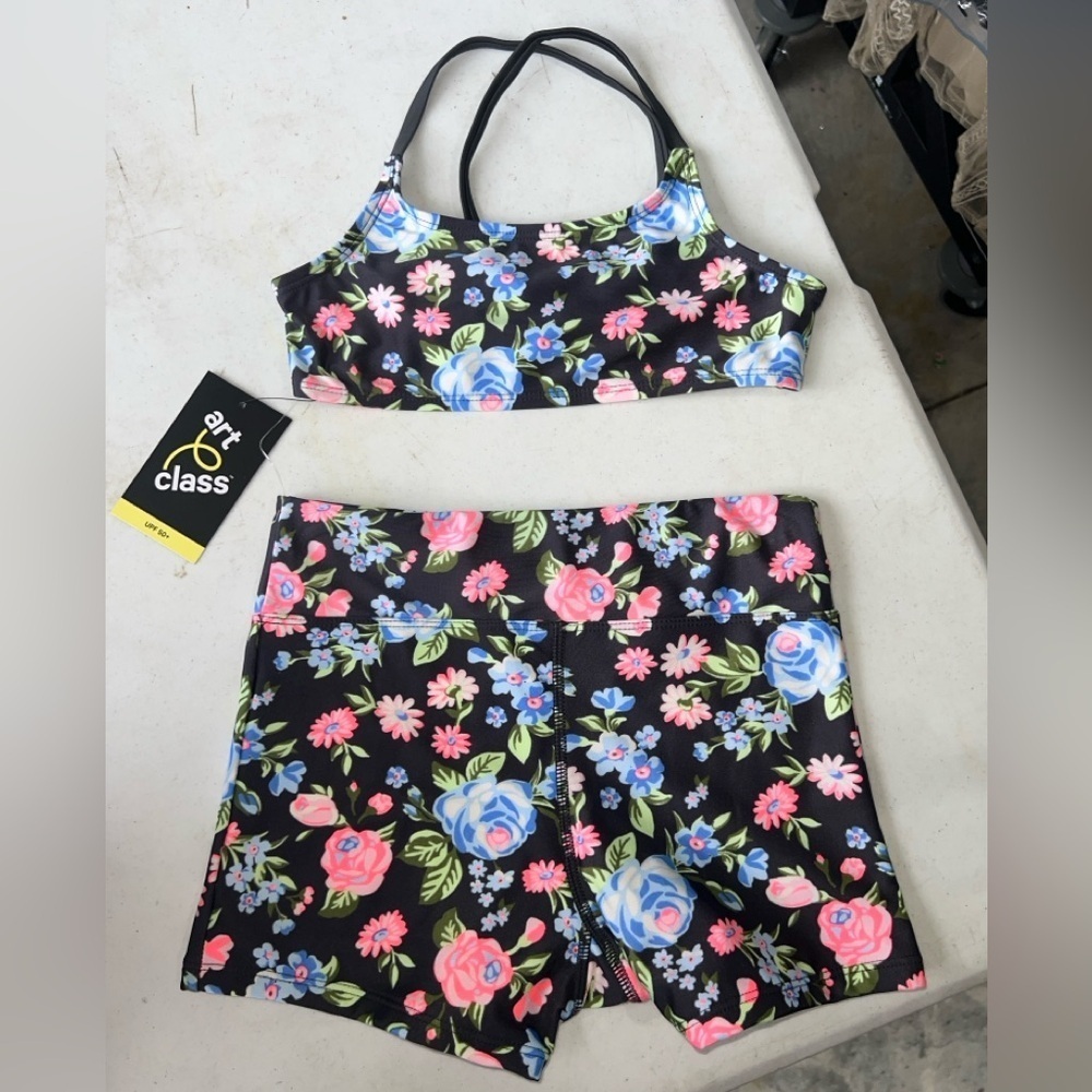 Girls Art Class Size M (8) Two-Piece Swimsuit / Bathing Suit